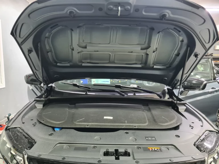 Шумоизоляция капота Geely Tugella-1